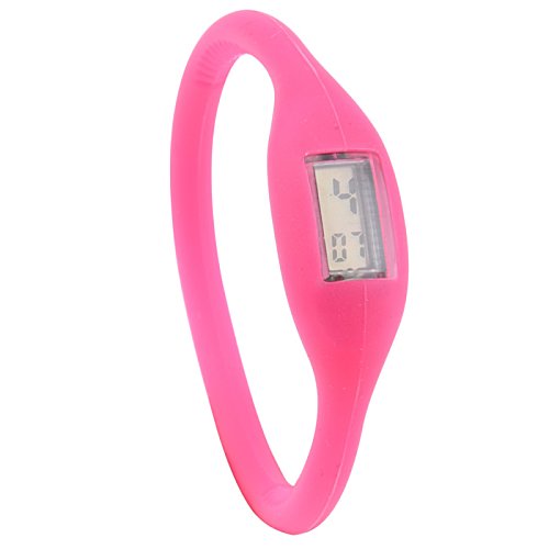 Additional Image 5 - a pink watch with a silver rectangle
