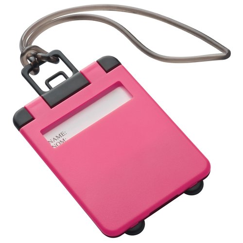 Additional Image 1 - a pink plastic id card