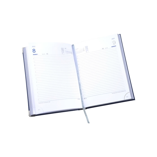 Additional Image 1 - a white notebook with a metal handle