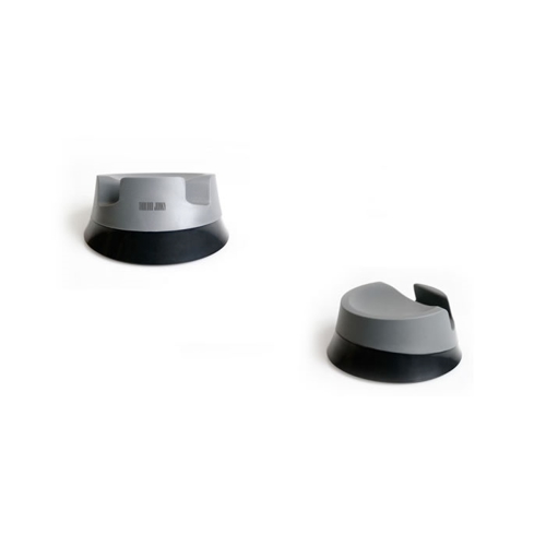 Additional Image 1 - a close up of a pair of black and white objects