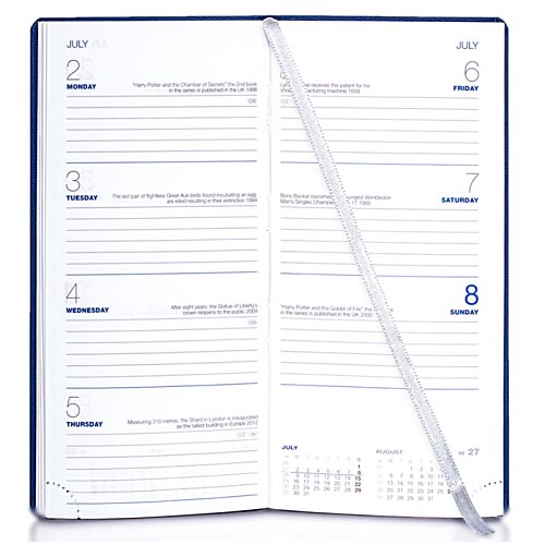 Additional Image 1 - a white calendar with blue text