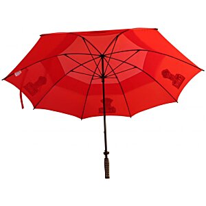 Additional Image 1 - a red umbrella with a black handle