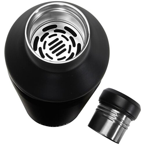 Additional Image 2 - a black and silver thermos