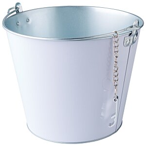 Additional Image 2 - a white bucket with metal handles