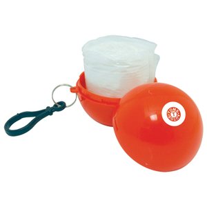 Additional Image 4 - a red and white ball with a black strap