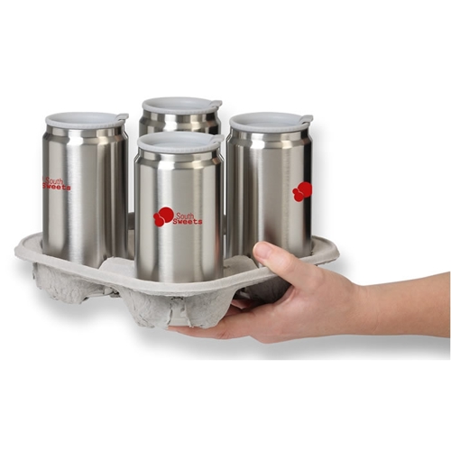 Additional Image 1 - a hand holding a tray of cans