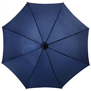 Additional Image 2 - a blue umbrella with a black handle