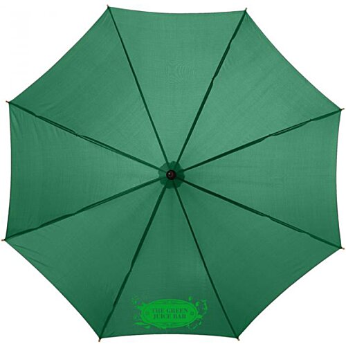 Additional Image 1 - a green umbrella with a black handle