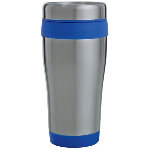 Additional Image 3 - a silver and blue thermos