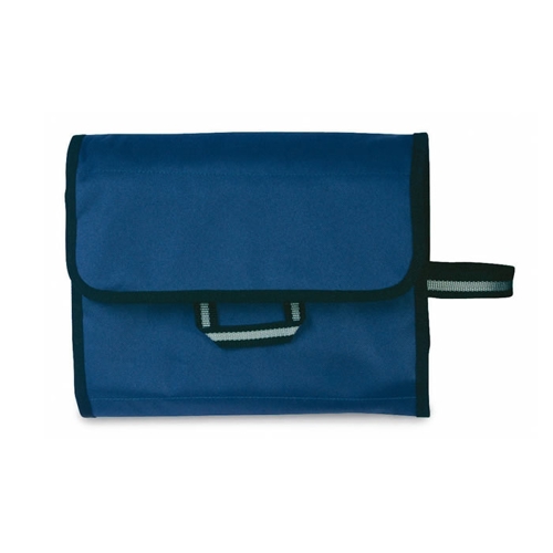 Additional Image 2 - a blue purse with a black handle