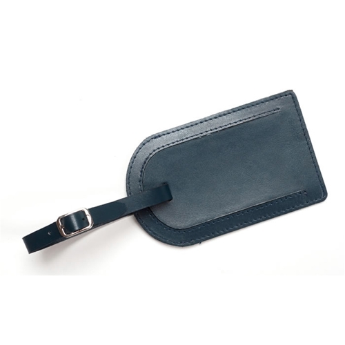 Additional Image 1 - a black luggage tag with a strap