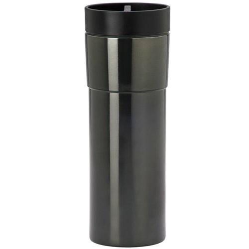 Additional Image 1 - a black and silver tumbler