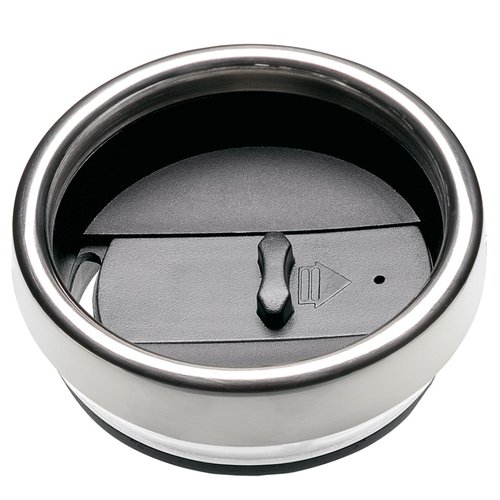 Additional Image 2 - a round metal container with a button