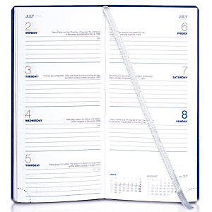 Additional Image 1 - a white calendar with blue writing