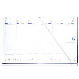 Additional Image 1 - a white calendar with blue and white text