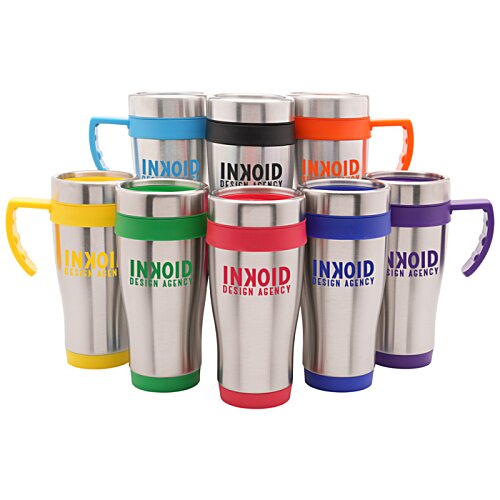 Additional Image 2 - a group of stainless steel cups