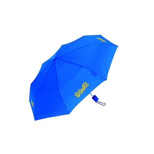 Additional Image 1 - a blue umbrella with a yellow handle
