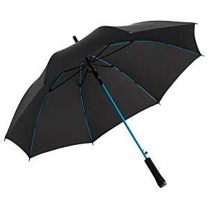 Additional Image 5 - a black umbrella with blue stripe