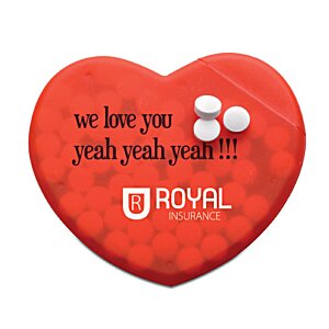 Additional Image 4 - a red heart with white balls on it