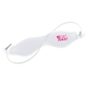 Additional Image 3 - a white eyeglasses with a pink logo