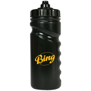 Additional Image 2 - a black water bottle with yellow text