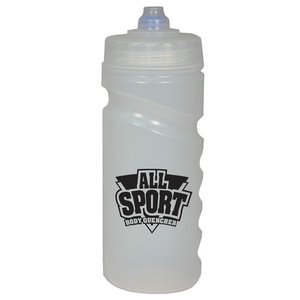 Additional Image 4 - a white water bottle with a black label