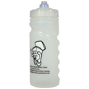 Additional Image 4 - a white plastic bottle with a black logo