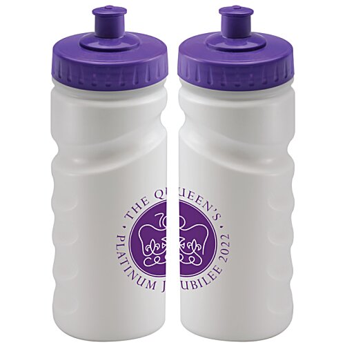 Additional Image 2 - a couple of white and purple water bottles