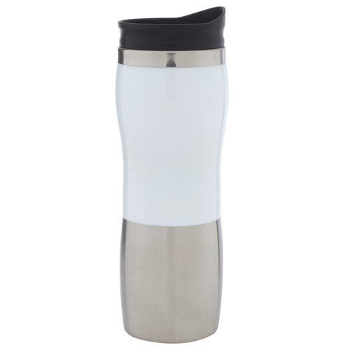 Additional Image 1 - a white and grey tumbler