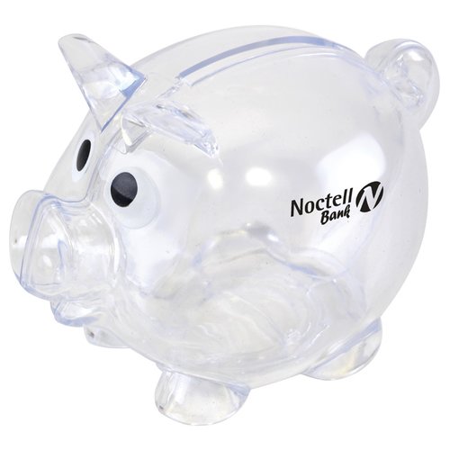 Additional Image 1 - a clear piggy bank