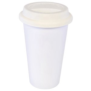 Additional Image 8 - a white plastic cup with a white lid