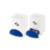 Additional Thumbnail Image 1 - a pair of white and blue soap dispensers
