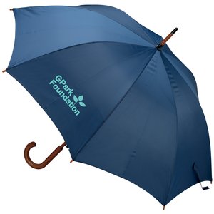 Additional Image 1 - a blue umbrella with a handle