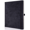 a black book with a metal clasp