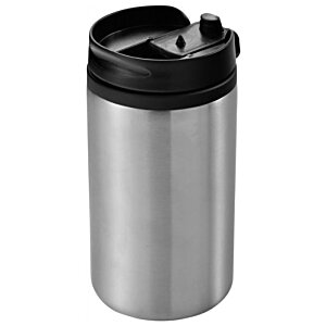 Additional Image 2 - a silver and black coffee mug