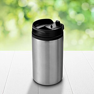 Additional Image 5 - a silver and black coffee mug
