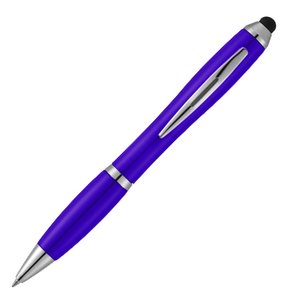 Additional Image 1 - a blue pen with silver tips