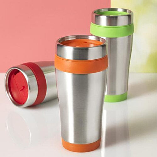 Additional Image 5 - a group of stainless steel cups