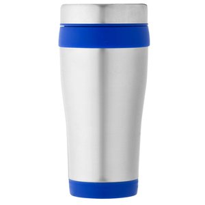 Additional Image 2 - a silver and blue thermos