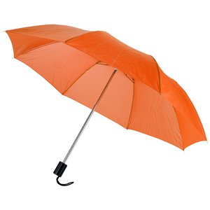 Additional Image 1 - an orange umbrella with a black handle