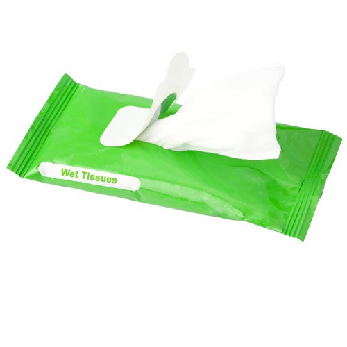 Additional Image 2 - a green package with a white napkin on it