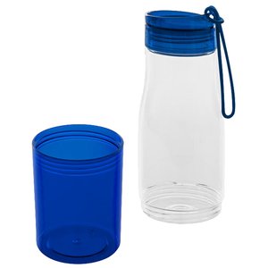 Additional Image 4 - a plastic water bottle and a blue cup