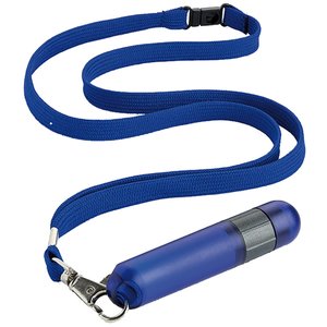 Additional Image 3 - a blue lanyard with a metal object on it