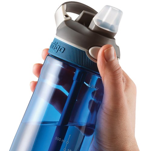 Additional Image 3 - a hand holding a blue water bottle