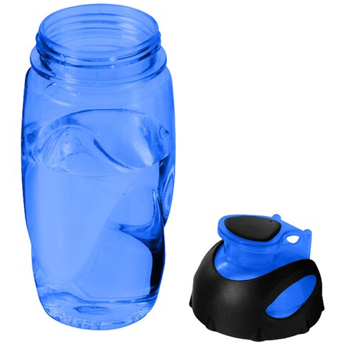 Additional Image 2 - a blue plastic bottle and a black plastic bottle