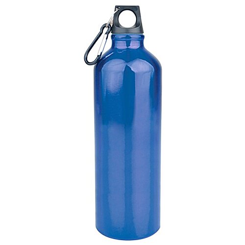 Additional Image 3 - a blue water bottle with a black ring