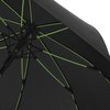 a close up of an umbrella