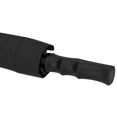 Additional Image 3 - a black umbrella with a black cover
