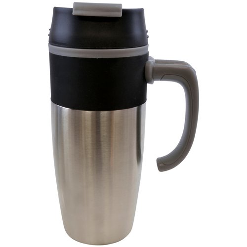 Additional Image 1 - a silver and black coffee mug