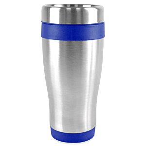 Additional Image 7 - a stainless steel and blue cup